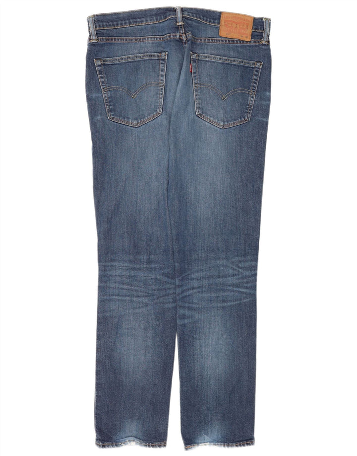 Levi's Herre 511 Distressed Slim Jeans W36 L32 Blå Bomuld