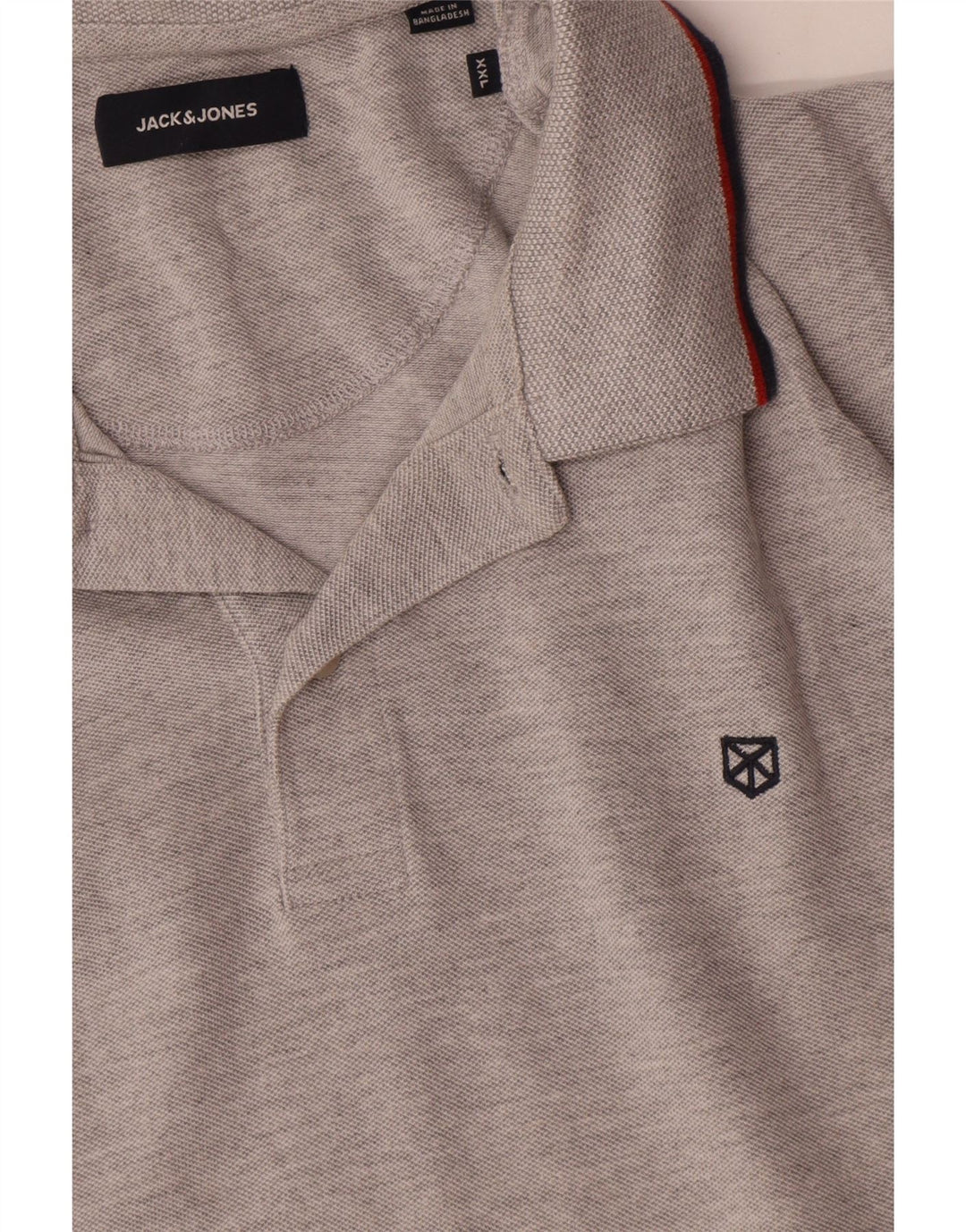 Jack & Jones herre poloshirt 2XL grå bomuld