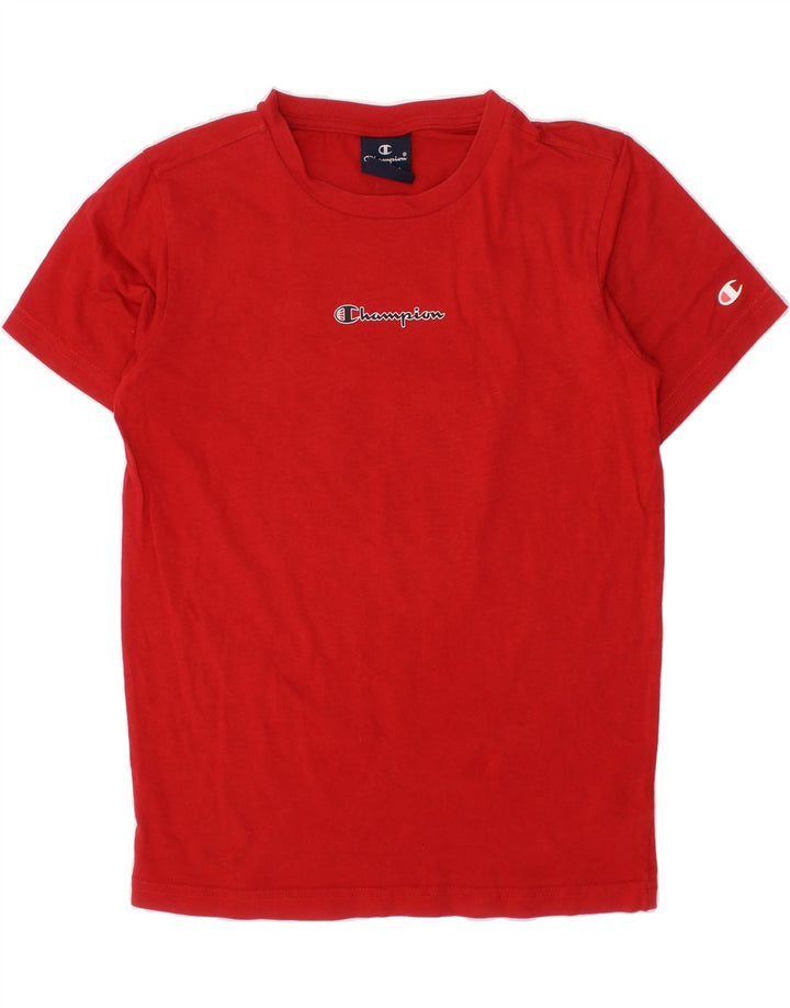 CHAMPION Girls Graphic T-Shirt Top 9-10 Years Medium Red Vintage Champion and Second-Hand Champion from Messina Hembry 