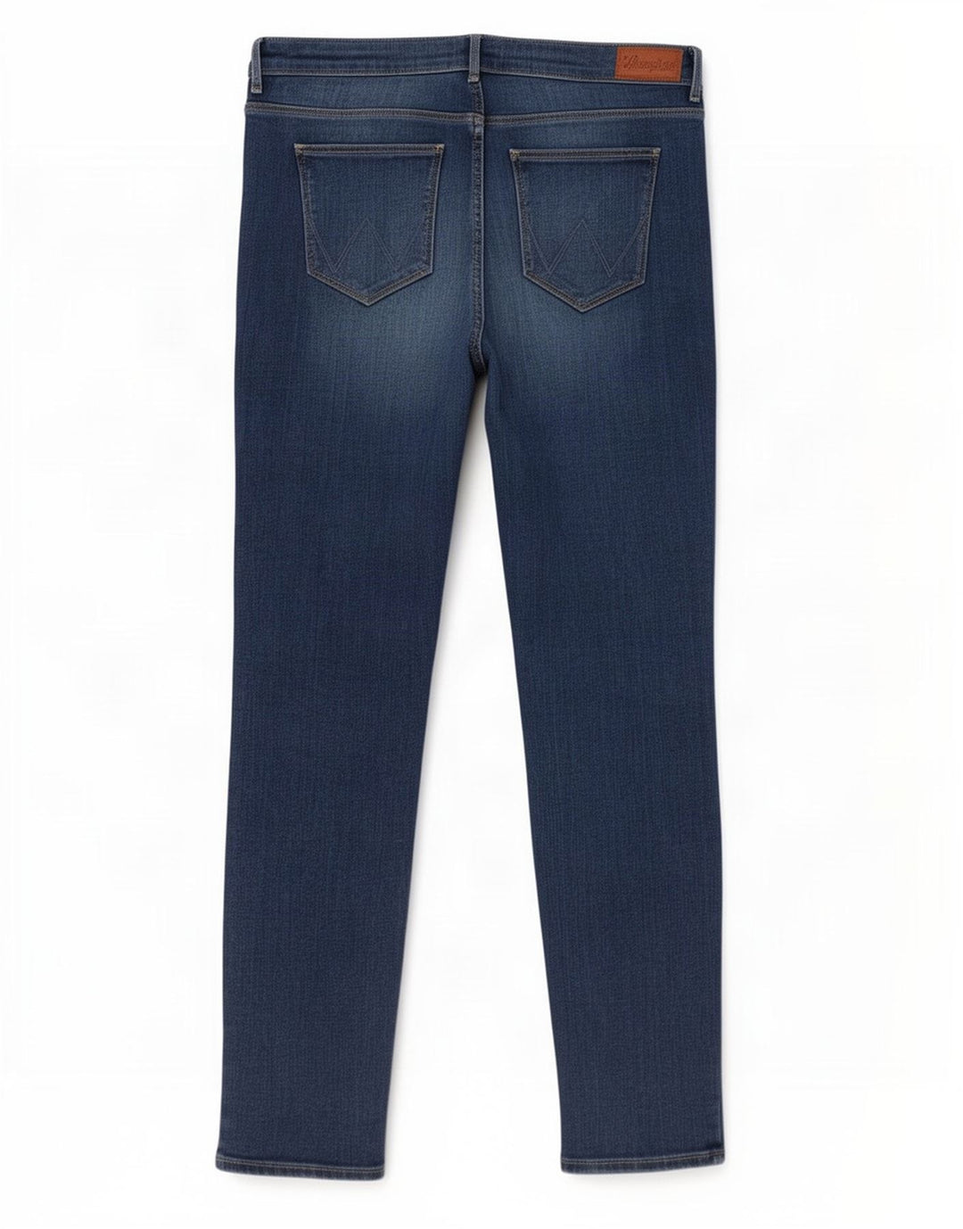 Wrangler Dame Slim Jeans W33 L32 Blå Bomuld