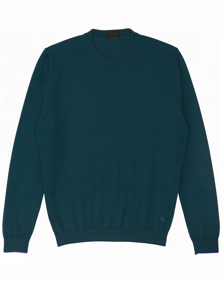 Paul Smith Herre Crew Neck Jumper Sweater Stor Grøn Merinould
