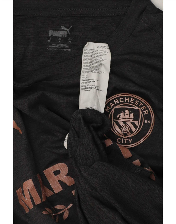 Puma Herre grafisk T-shirt top mellemgrå polyester