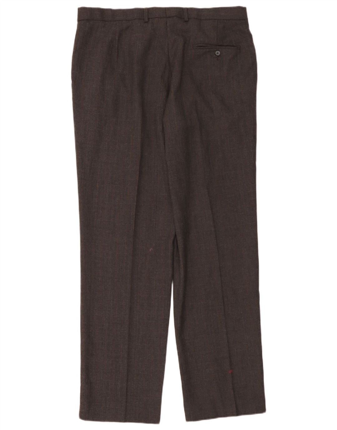 Marks & Spencer Herre Lige Regular Fit Suit Bukser W36 L33 Grå Uld