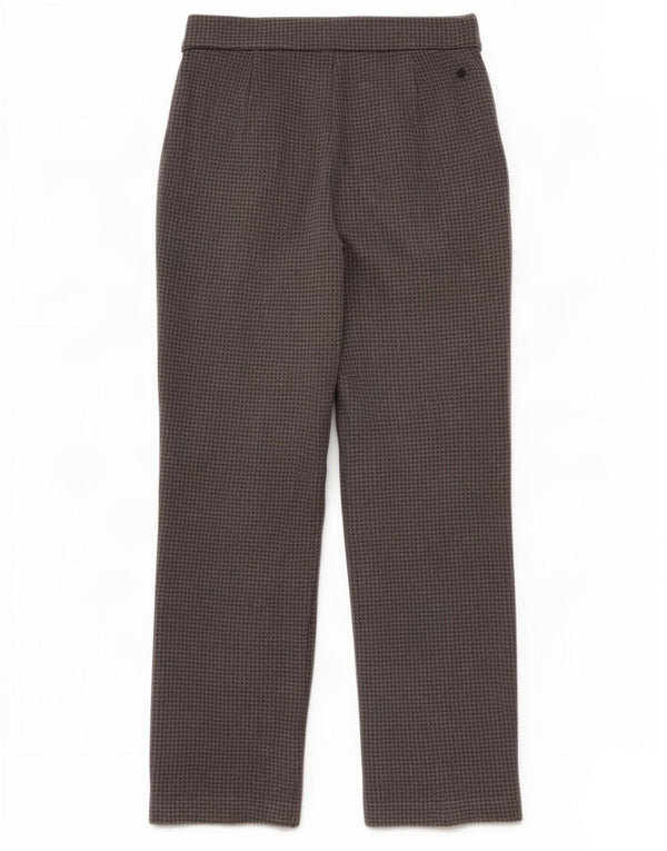 Marks & Spencer Casual Bukser til kvinder UK 10 Small W28 L28 Grå Houndstooth