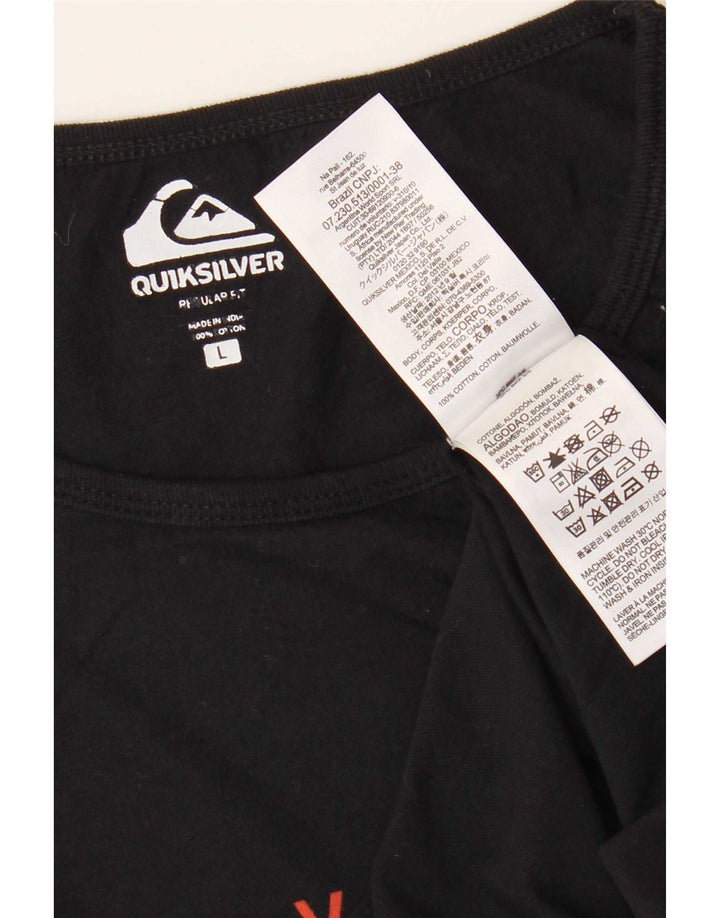 Quiksilver Herre Grafisk Vest Top Stor Sort Bomuld