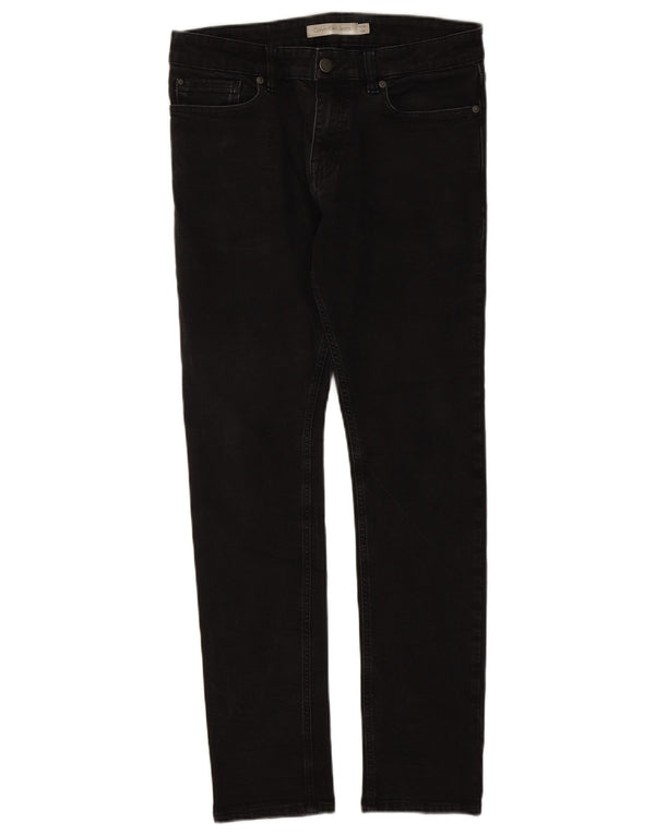 Calvin Klein Herre Slim Jeans W32 L32 Sort Bomuld