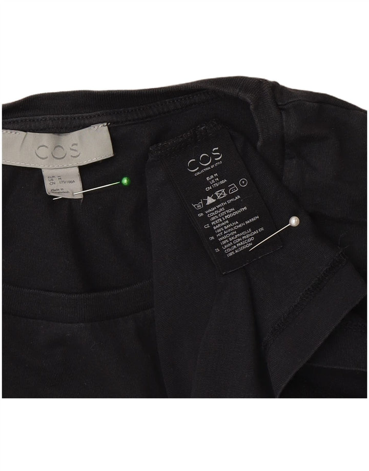 Cos Herre T-Shirt Top Medium Sort Bomuld