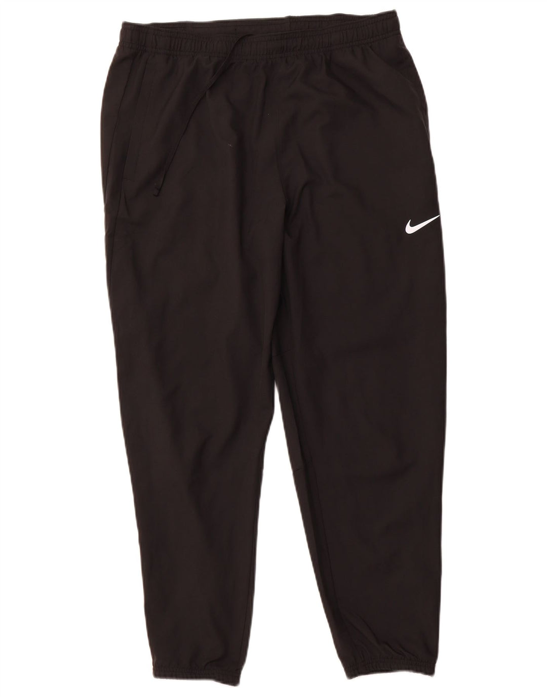 NIKE Dame Dri Fit træningsdragt Bukser Joggers UK 14 Stor sort polyester