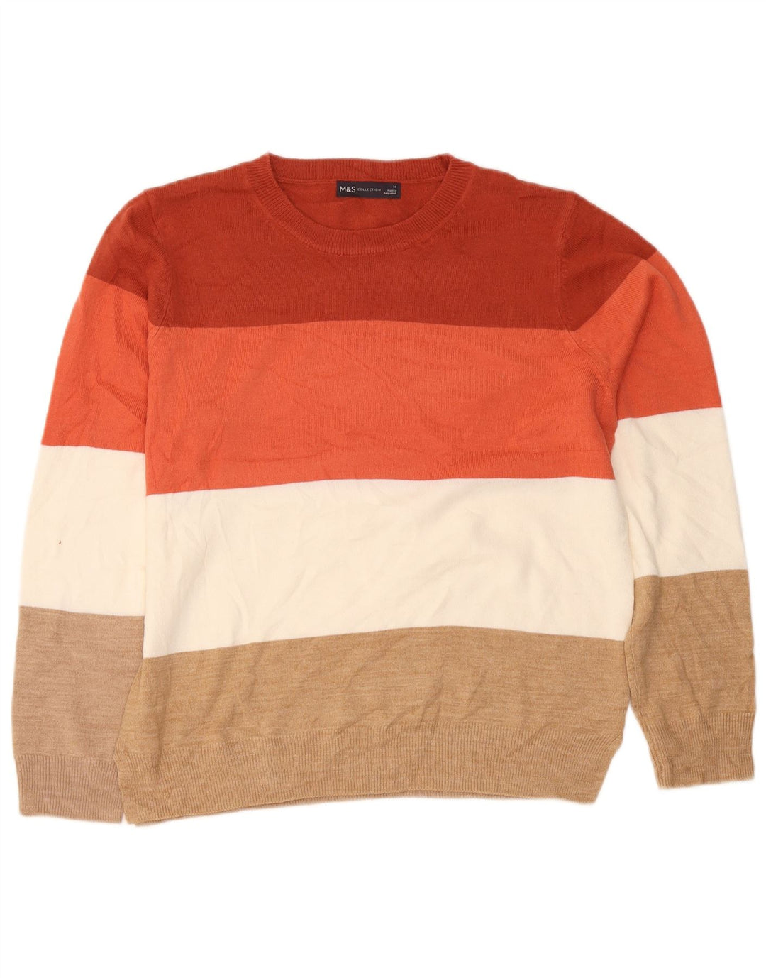 Marks & Spencer Dame sweater med rund hals DK 14 Stor Flerfarvet