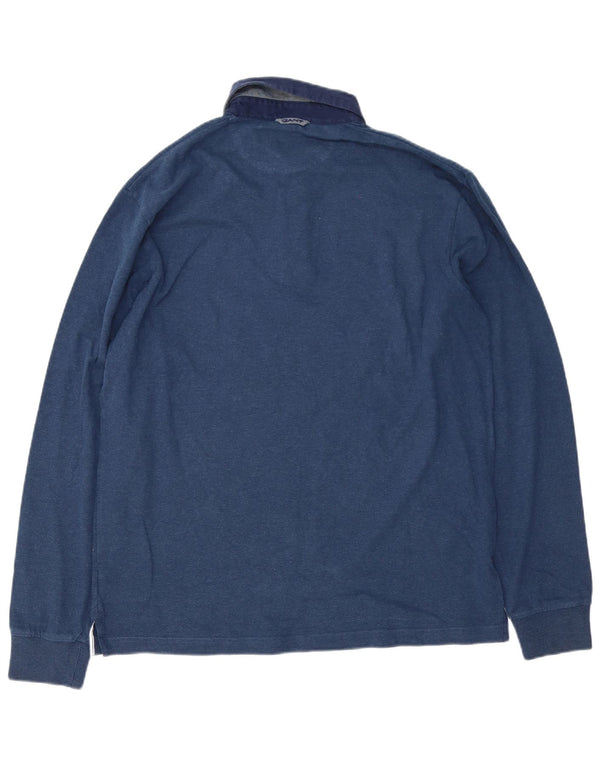 Gant Langærmet Rugby Polo Shirt XL Blå Bomuld