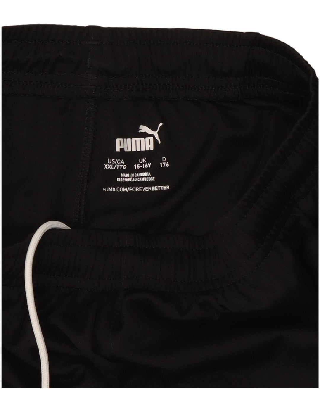 Puma Boys Sports Shorts 15-16 År Sort Polyester