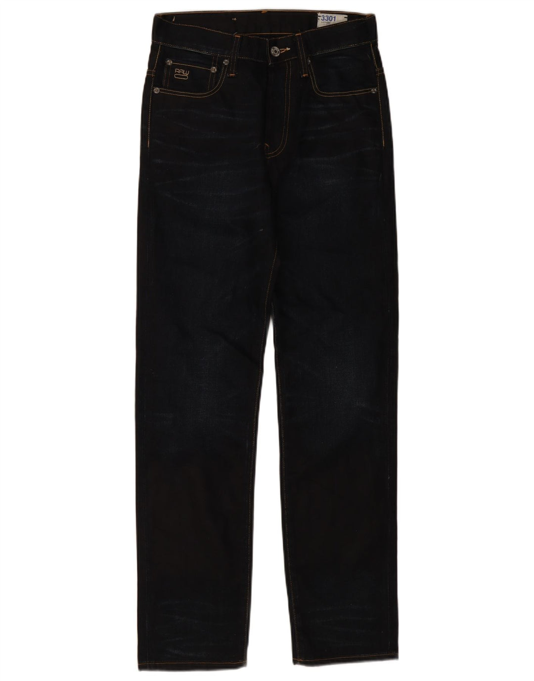G-Star Herre 3301 Straight Jeans W28 L32 Sort