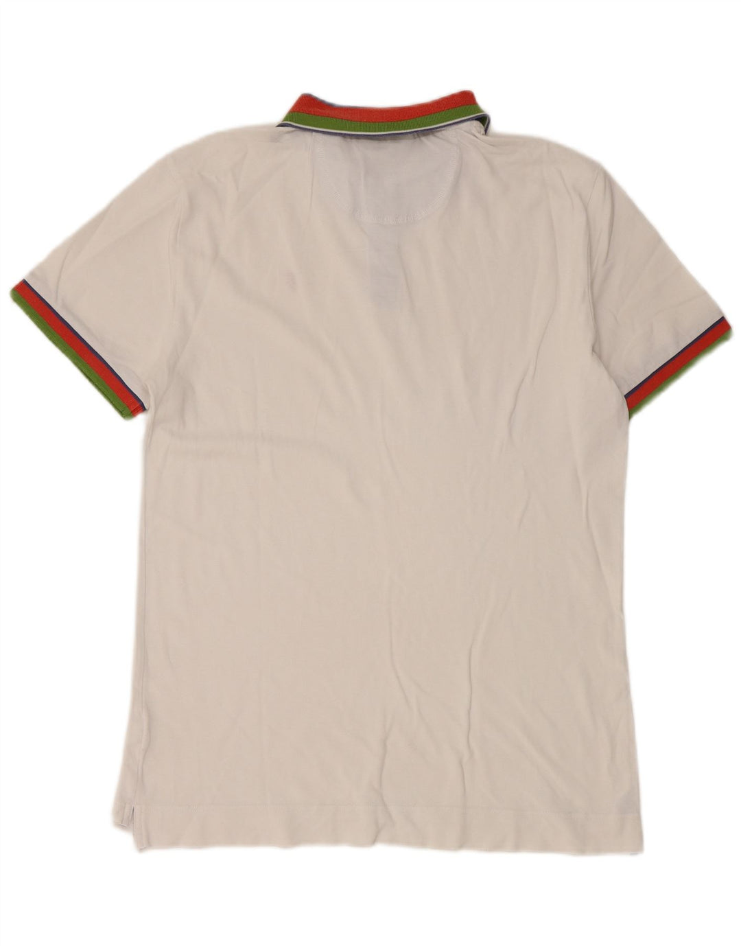 Trussardi Jeans Polo Shirt til mænd Small White Colourblock