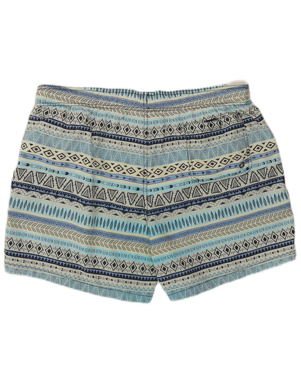 Maui and Sons Badeshorts til mænd 2XL blå geometrisk polyamid