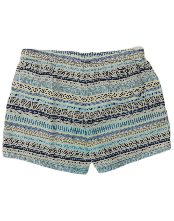 Maui and Sons Badeshorts til mænd 2XL blå geometrisk polyamid