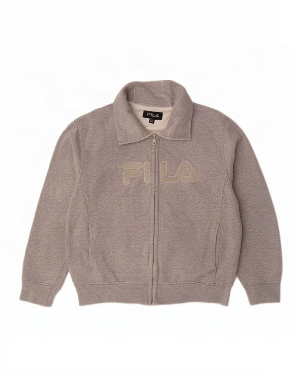 Fila Grafisk træningsdragt topjakke til kvinder UK 20 2XL Grå Flecked