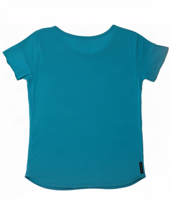 Armani Jeans Dame T-Shirt Top UK 12 Medium Blue