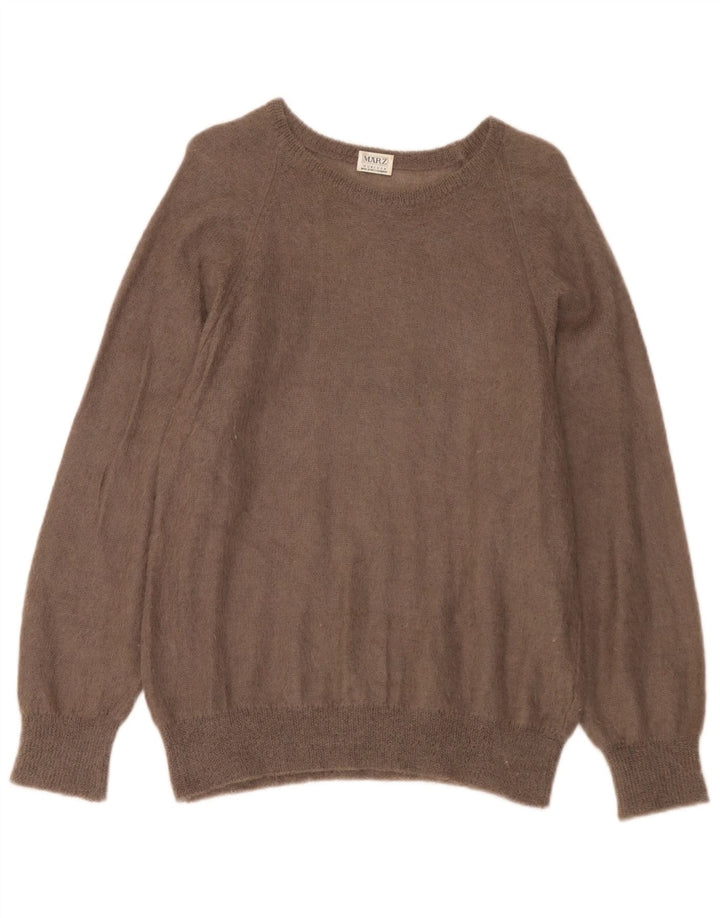 Marz Dame Boat Neck Jumper Sweater UK 16 Large Brown