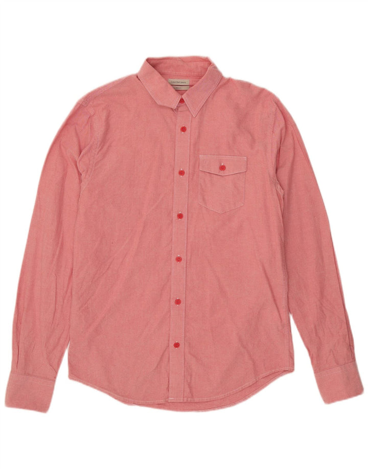 Calvin Klein Jeans Herreskjorte Lille Pink Bomuld