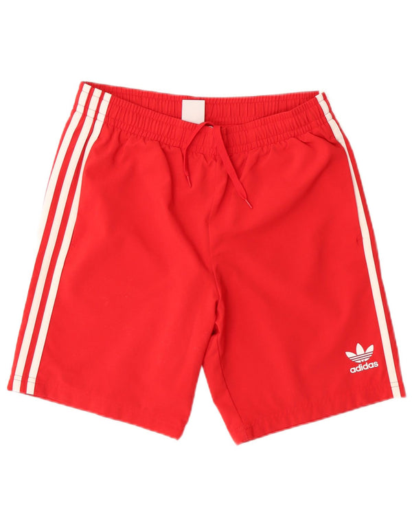 Adidas drenge sportsshorts 13-14 år rød polyester