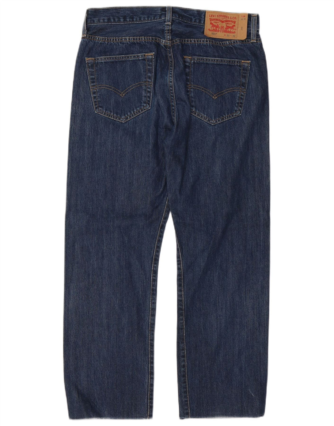 Levi's Herre 501 lige jeans W32 L27 marineblå bomuld