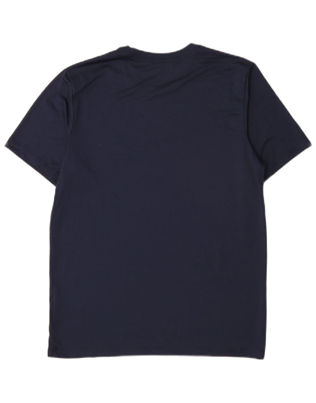 Nike Herre Dri Fit T-shirt Top Medium Marineblå Polyester