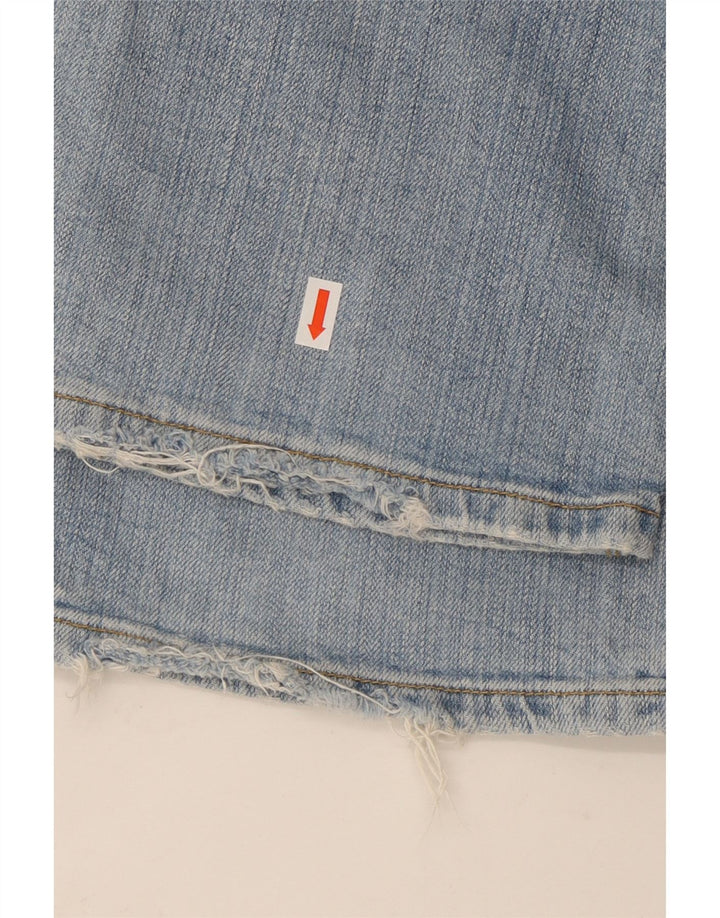 LEE Dame Jinx Distressed Bootcut Jeans W31 L35 Blå Bomuld