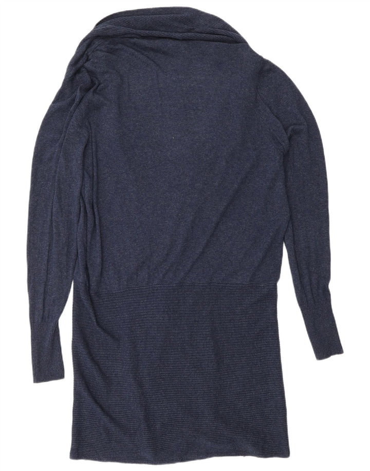 Marks & Spencer Dame Shawl Neck Jumper Sweater UK 16 Large Navy Blue