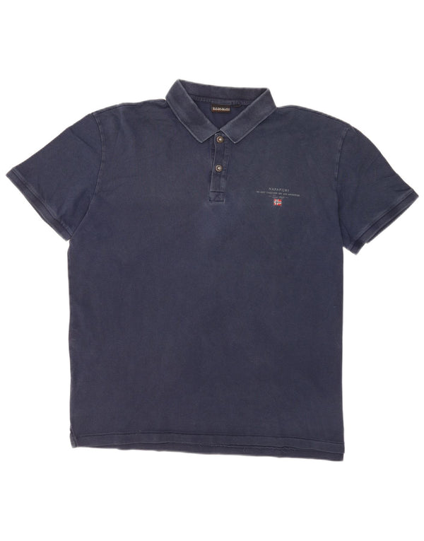 Napapijri Herre Geographic Polo Shirt 2XL Marineblå Bomuld