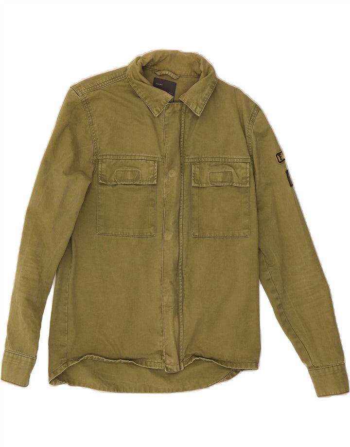 ZARA Mens Denim Shirt Small Green Vintage Zara and Second-Hand Zara from Messina Hembry 