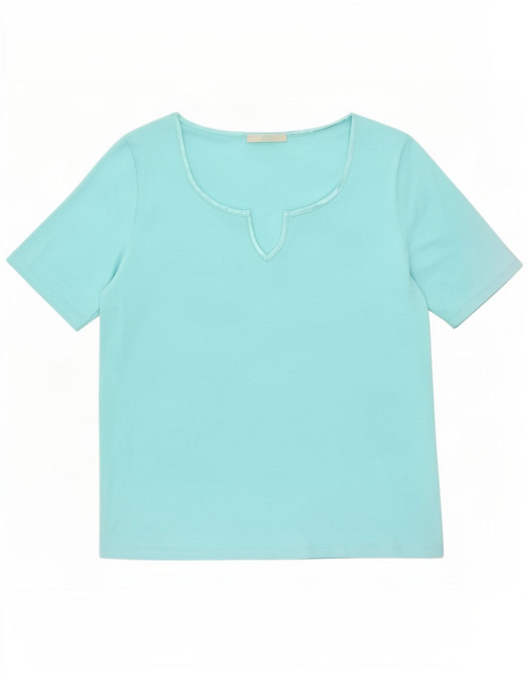 Marks & Spencer T-shirt top til kvinder UK 14 Medium turkis polyester