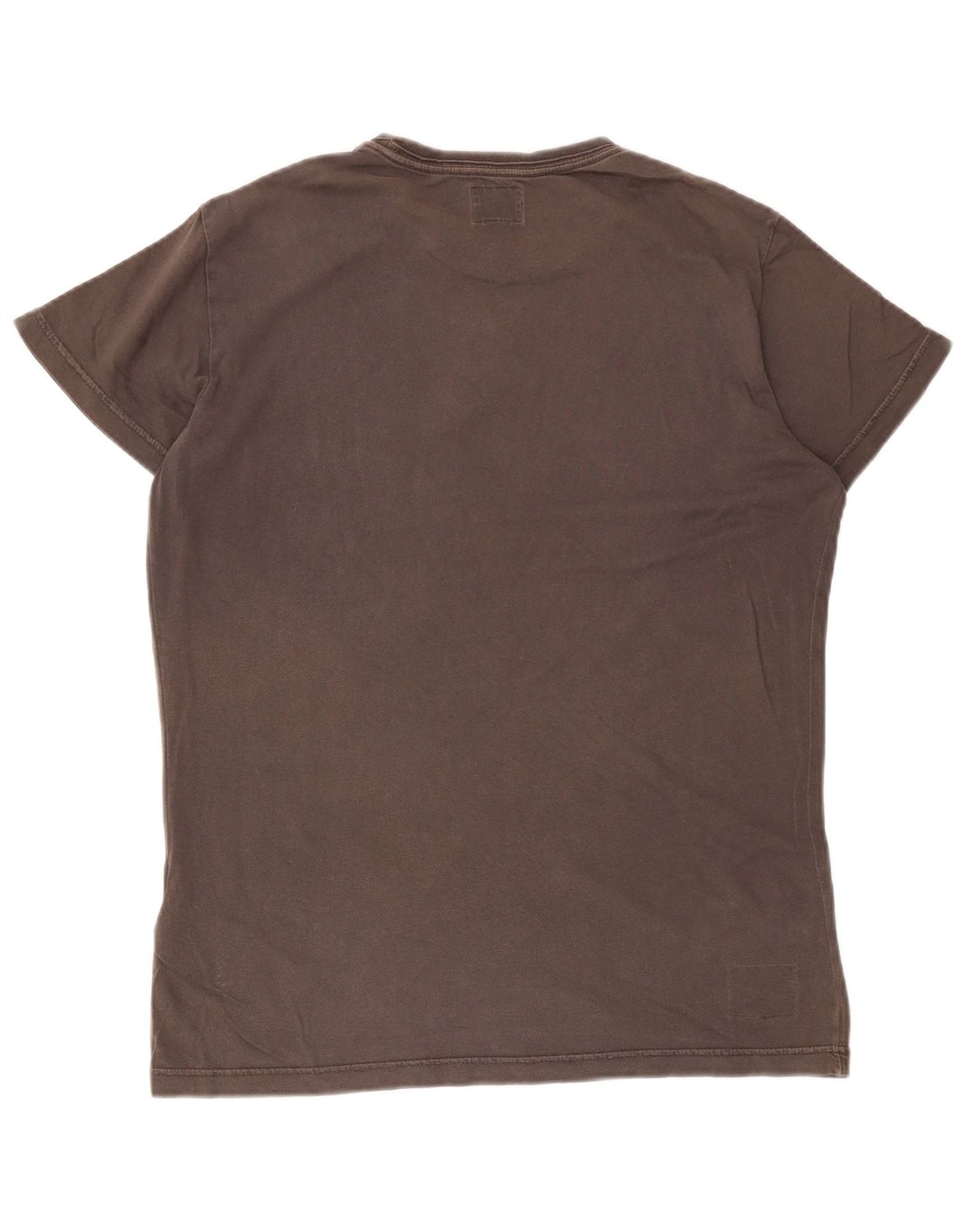 Diesel Herre Grafisk T-Shirt Top Stor Grå Bomuld