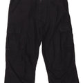 VINTAGE Straight Cargo Capri-bukser til mænd W34 L21 Marineblå