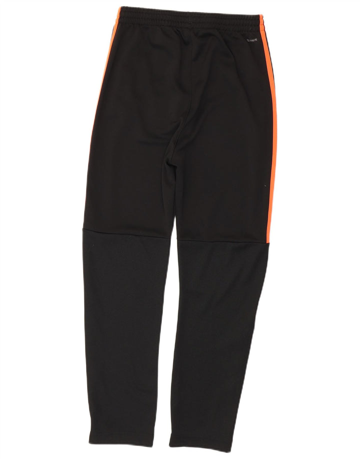 ADIDAS Boys Climalite træningsdragt bukser 13-14 år Stor sort polyester