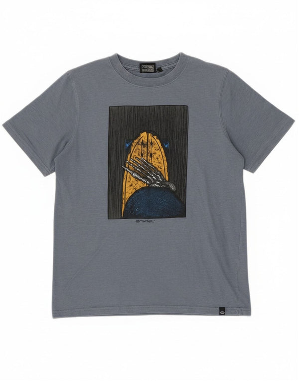 Animal Boys Grafisk T-Shirt Top 11-12 År Blå Bomuld