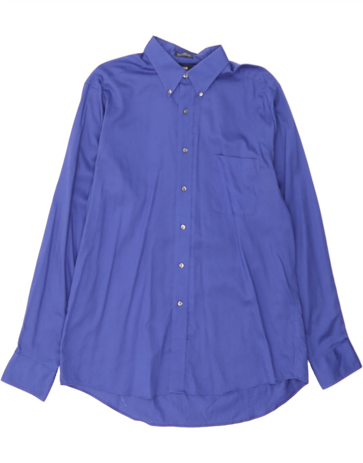 IZOD Mens Easy Care Shirt Size 16 1/2 Large Blue Cotton Vintage Izod and Second-Hand Izod from Messina Hembry 