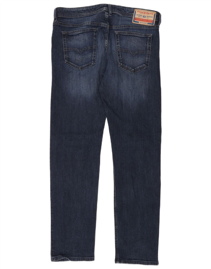 DIESEL Herre Buster Tapered Jeans W34 L34 Marineblå Bomuld