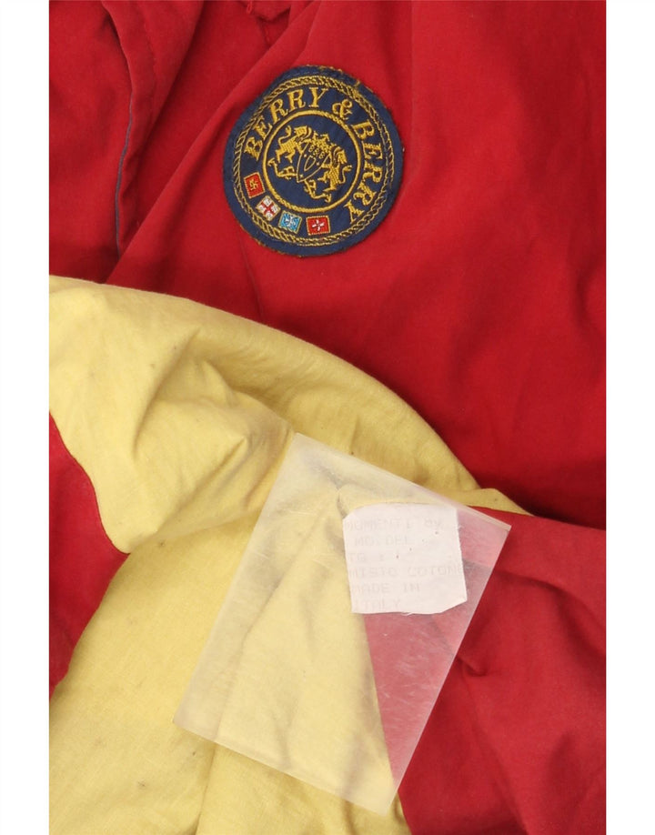 Vintage Herre Utility Jacket UK 40 Large Red Cotton