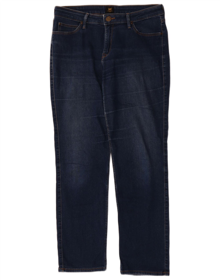 Lee Dame Marion Straight Jeans W31 L28 Blå Bomuld