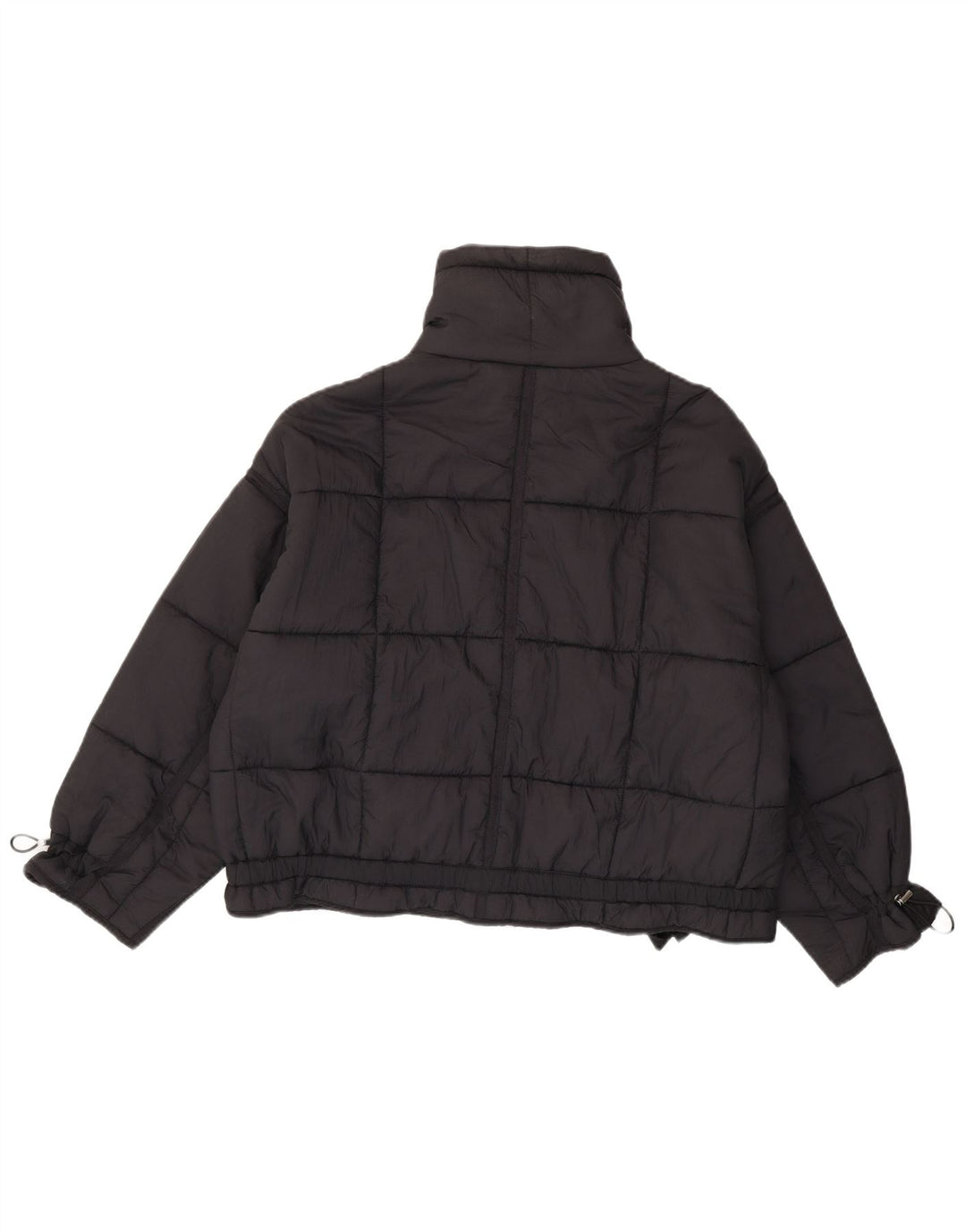 Zara Dame Oversized Polstret Jakke UK 14 Medium Sort Polyamid