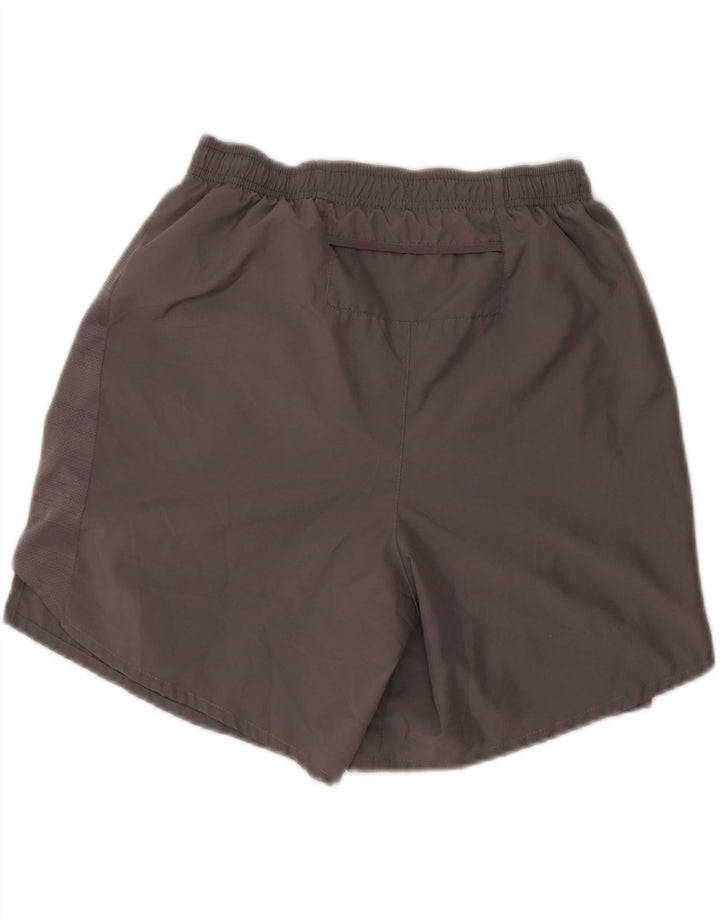 Nike Herre Dri Fit grafiske sportsshorts, store grå polyester