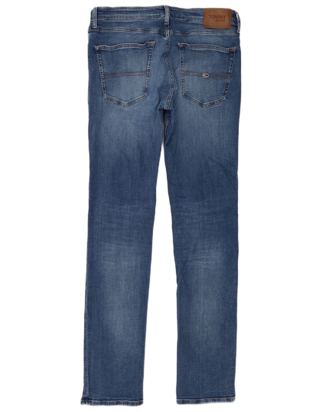 Tommy Hilfiger Herre Slim Jeans W34 L34 Blå Bomuld