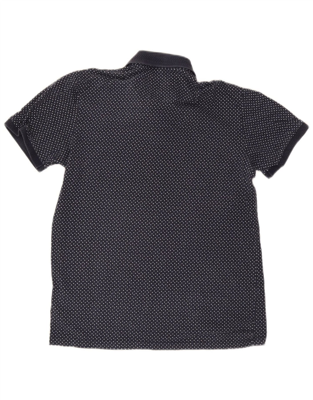 Ted Baker herre poloshirt størrelse 3 Medium marineblå plettet bomuld