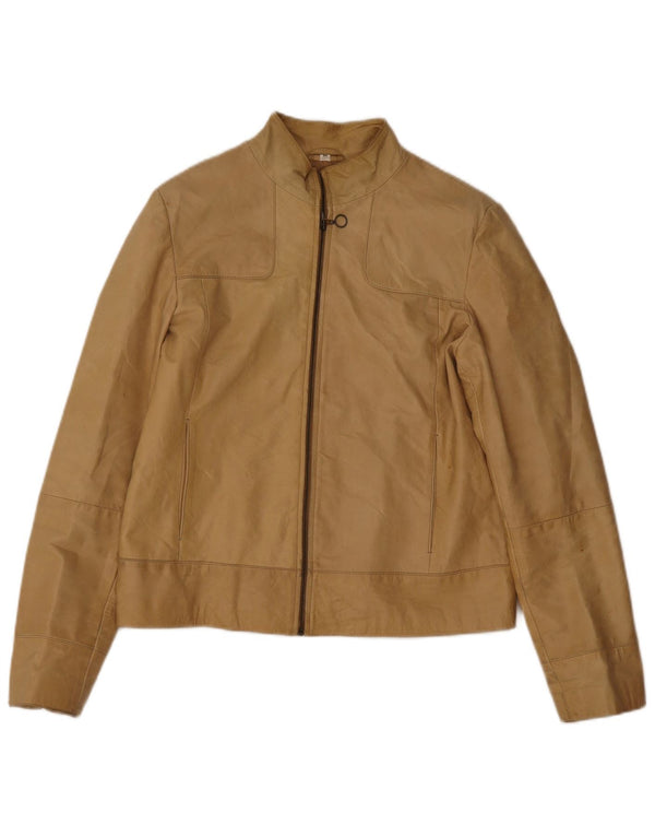 Conbipel Dame Læderjakke IT 44 Medium Beige