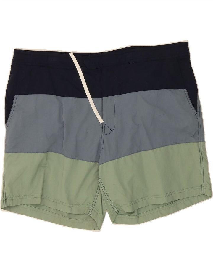 J. CREW Mens Swimming Shorts XL  Multicoloured Striped Polyester Vintage J. Crew and Second-Hand J. Crew from Messina Hembry 