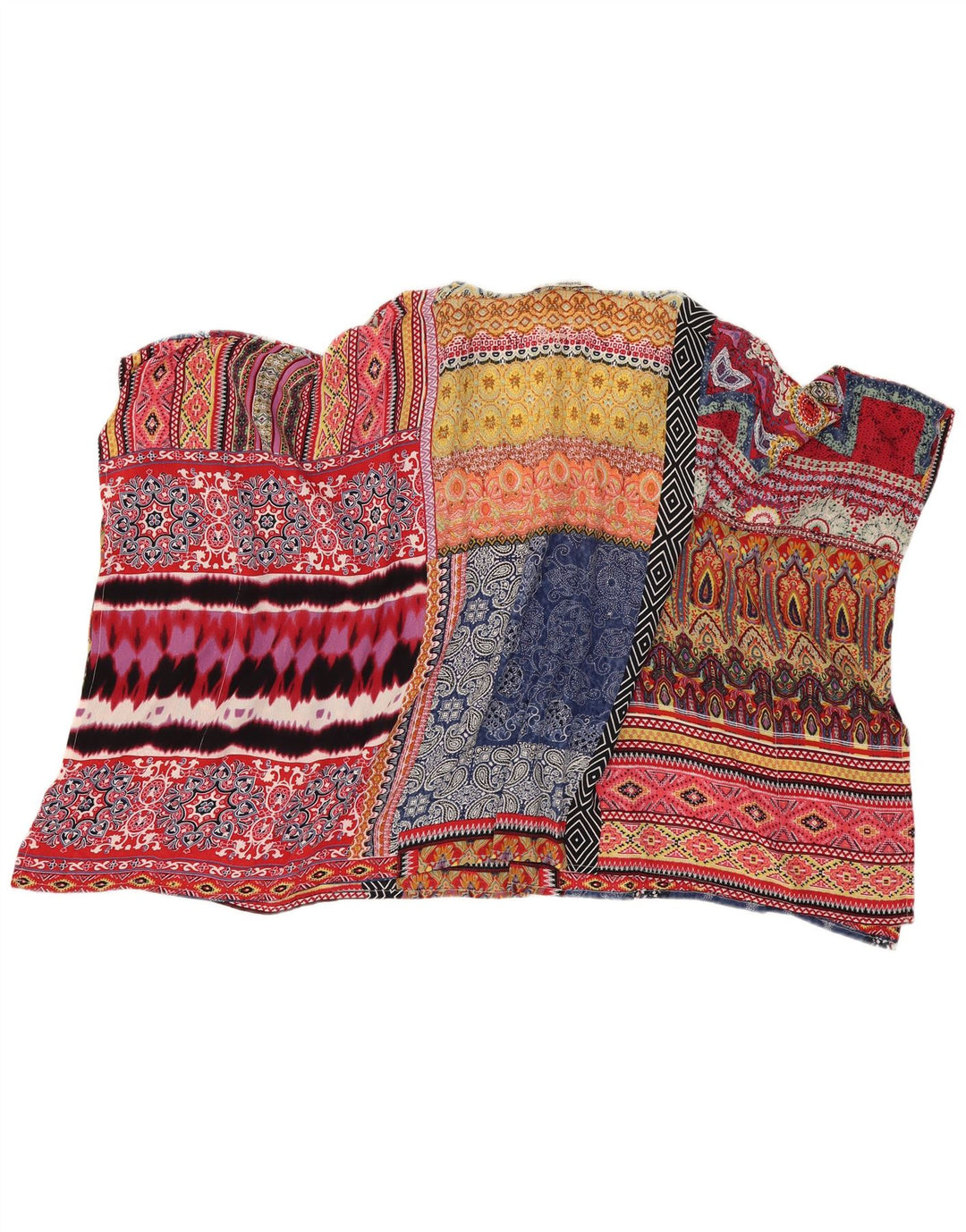 DESIGUAL Dame Oversized bluse Top UK 14 Medium Multicolored Paisley