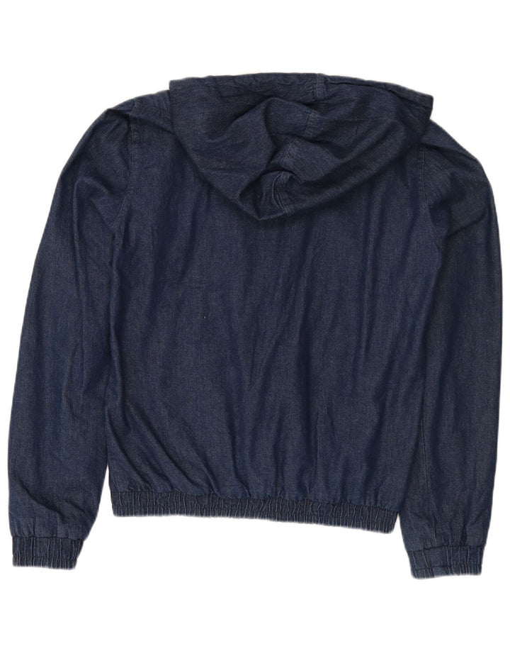 FREDDY Dame denimjakke med hætte UK 14 Medium Navy Blue