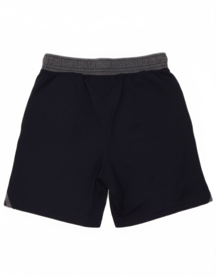 Under Armour Boys Sports Shorts 7-8 år Small Navy Blue Colourblock