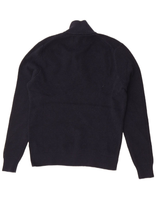 Marks & Spencer Dame sweater med lynlås-hals UK 14 Medium Navy Blue