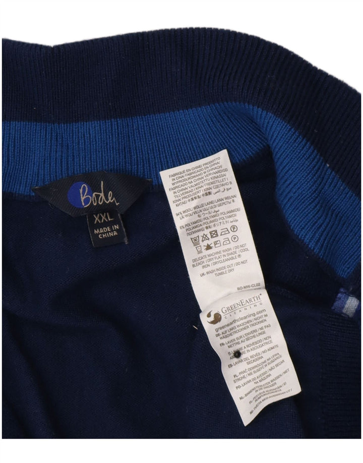 Boden Dame Cardigan Sweater UK 21 2XL Navy Blue Wool